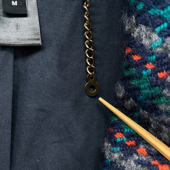 Marc by Marc Jacobs Plaid Checkered Wool Blend Coat Double Breasted Medium - Picture 12 of 13